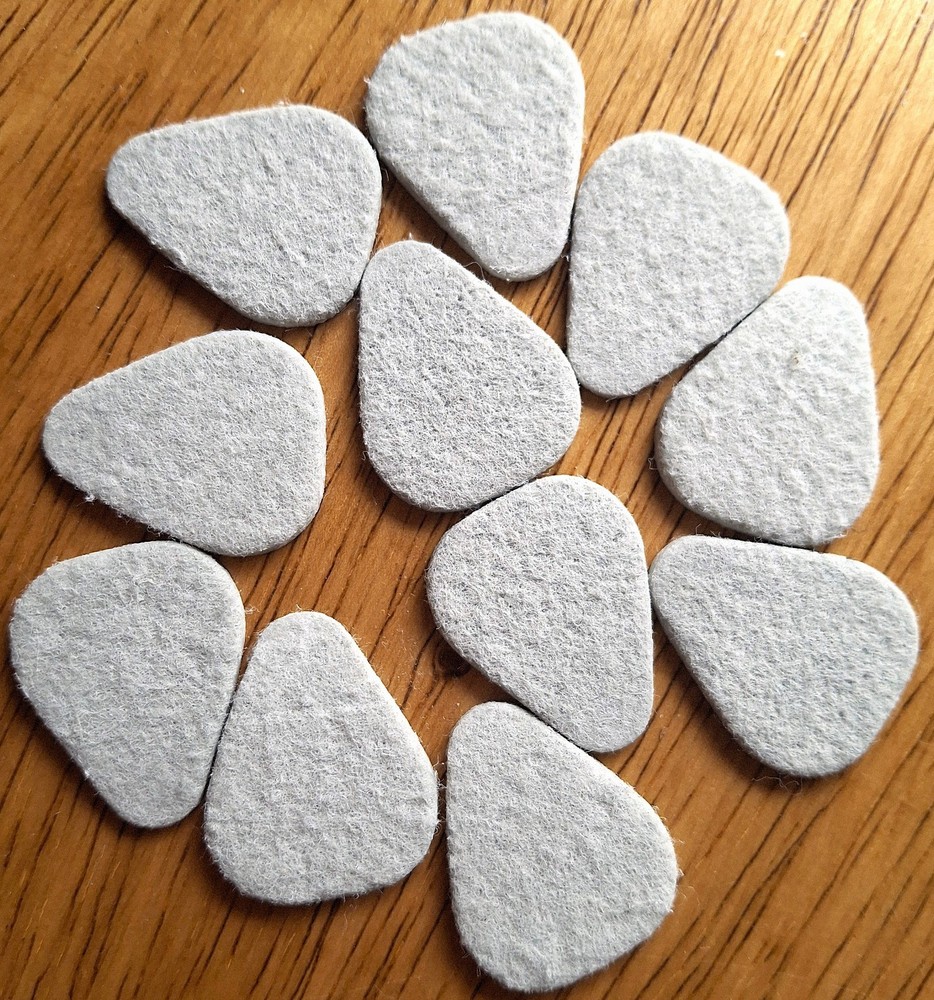 Dunlop 8012 3.2mm Felt Guitar Picks 12-pack (2-pack) Bundle Gray