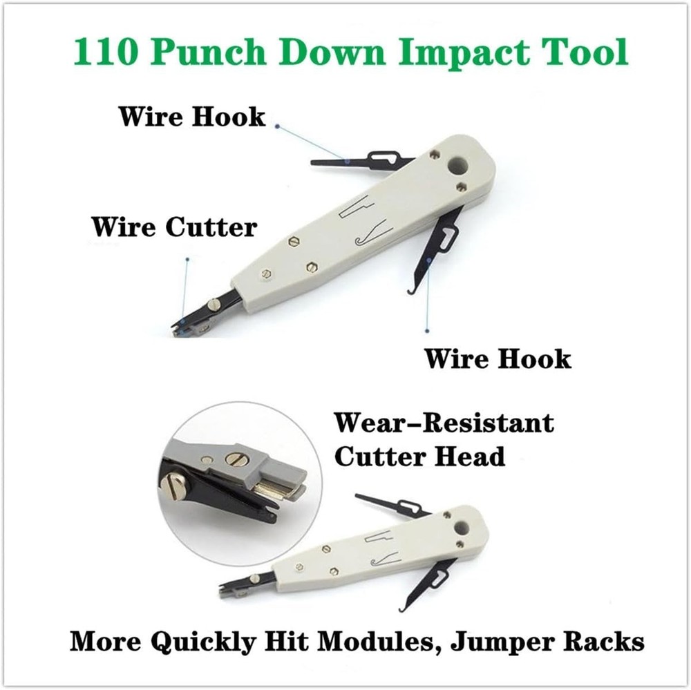 Complete Cat5 Cat6 Network Tool Set - Portable and Efficient