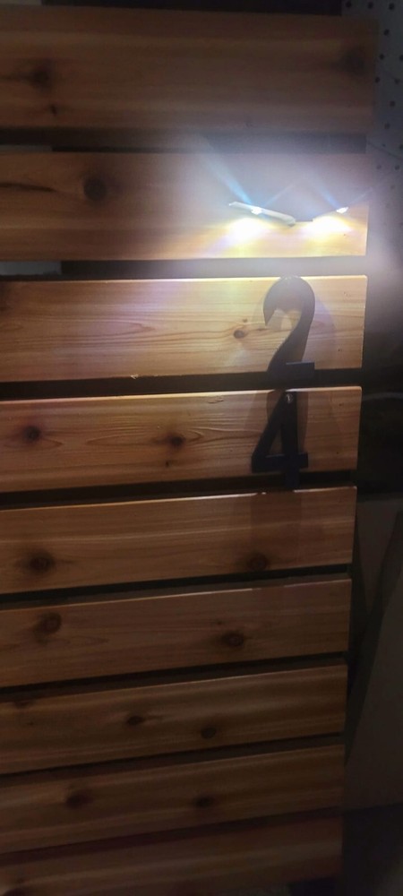 Cedar Mailbox Post, Black frame (Handmade) FREE SHIPPING!