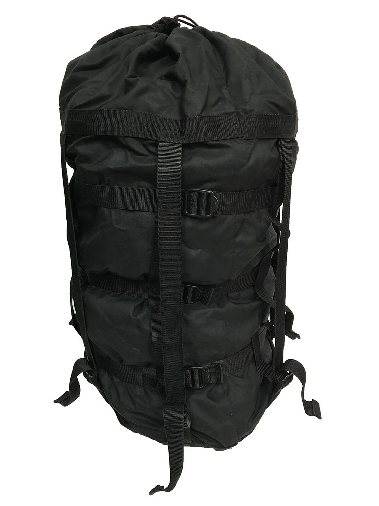 NEW US Military 9 Strap Large Compression Stuff Sack Sleep System Black USGI