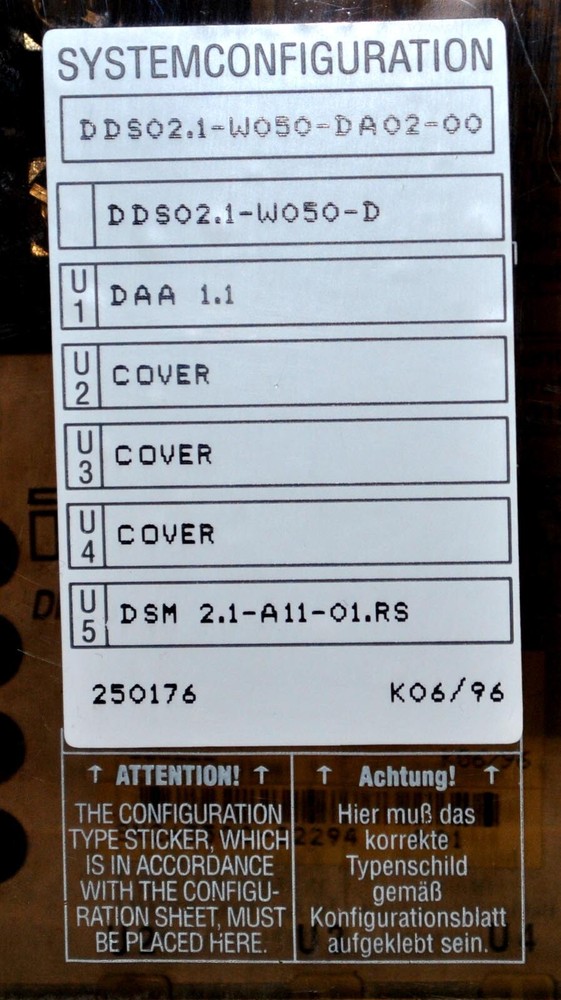 Indramat DDS02.1-W050-D A.C. Servo Controller