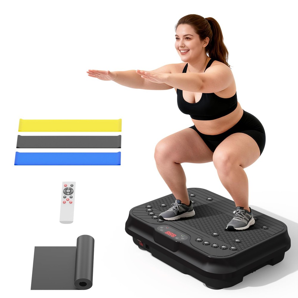 Vibration Plate Exercise Machine for Lymphatic Drainage,Power Vibrate Stand S...