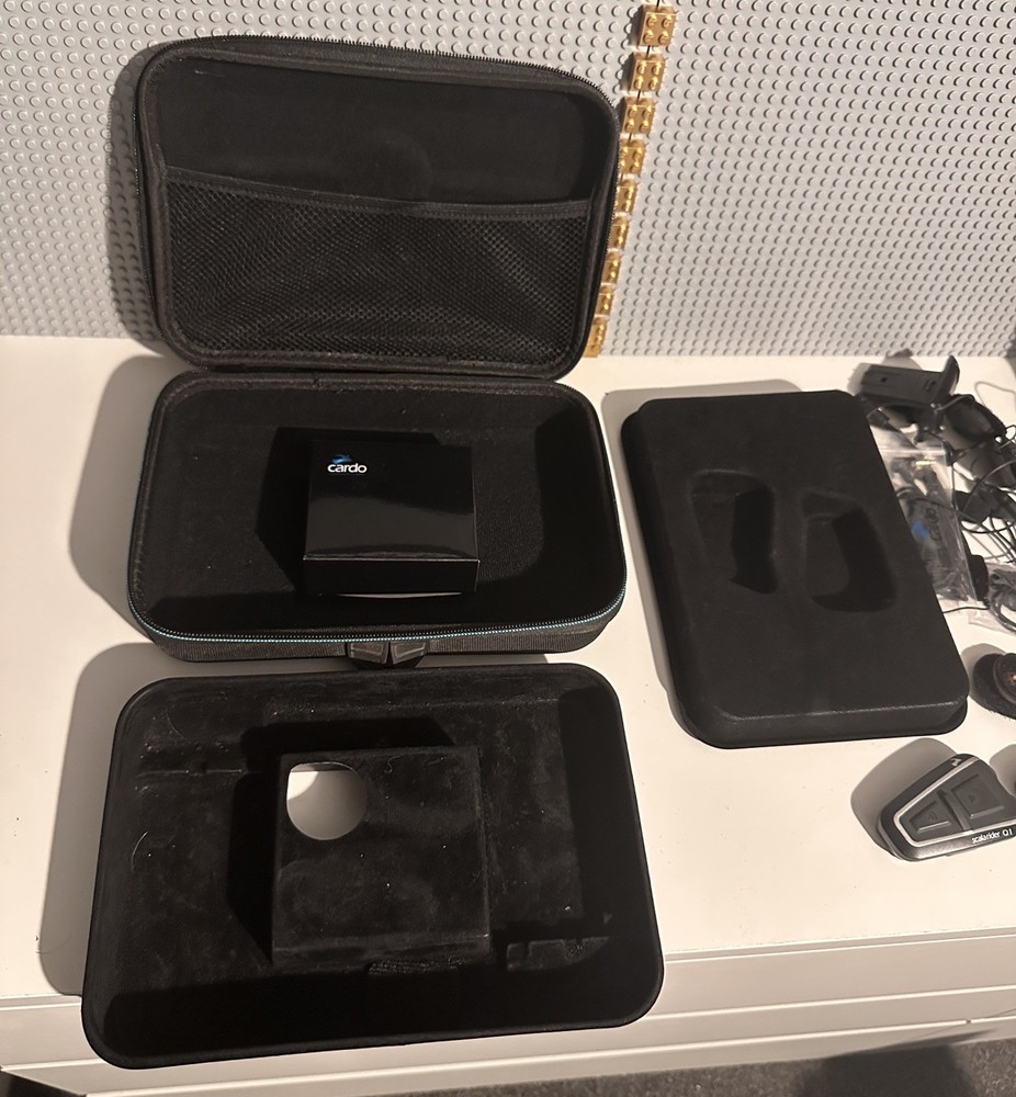 Scala Rider Q1 Dual Comms System with Bluetooth Twin Set Black