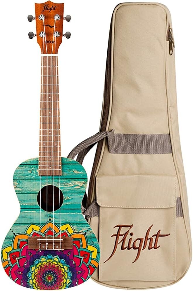 Flight Ukeleles AUC33 Concert Ukulele-Mansion, Multicolour