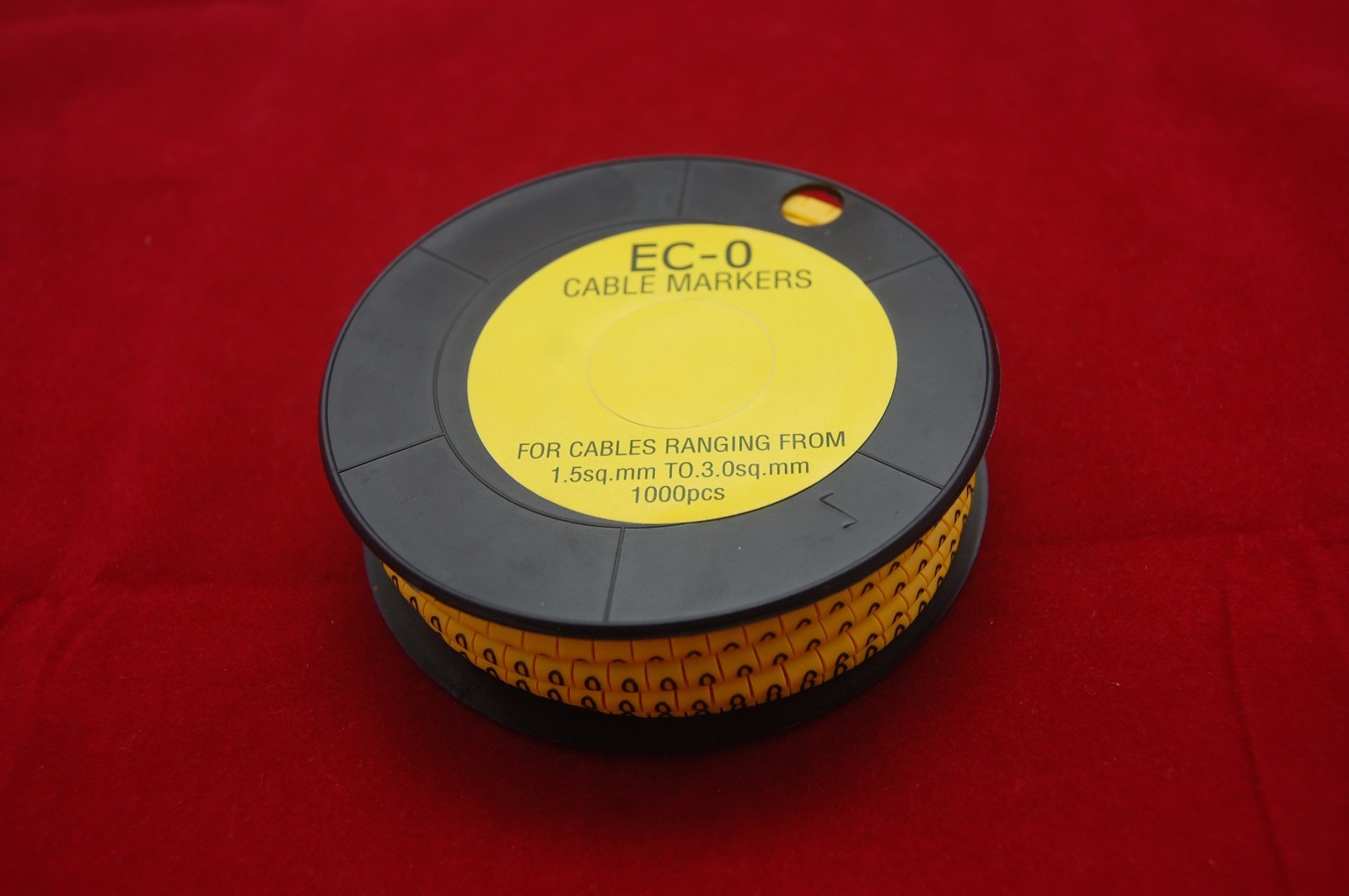 10000PCS For Cable Markers Number 0-9 soft PVC 10 Rolls 1.5-3mm2 wire EC-0