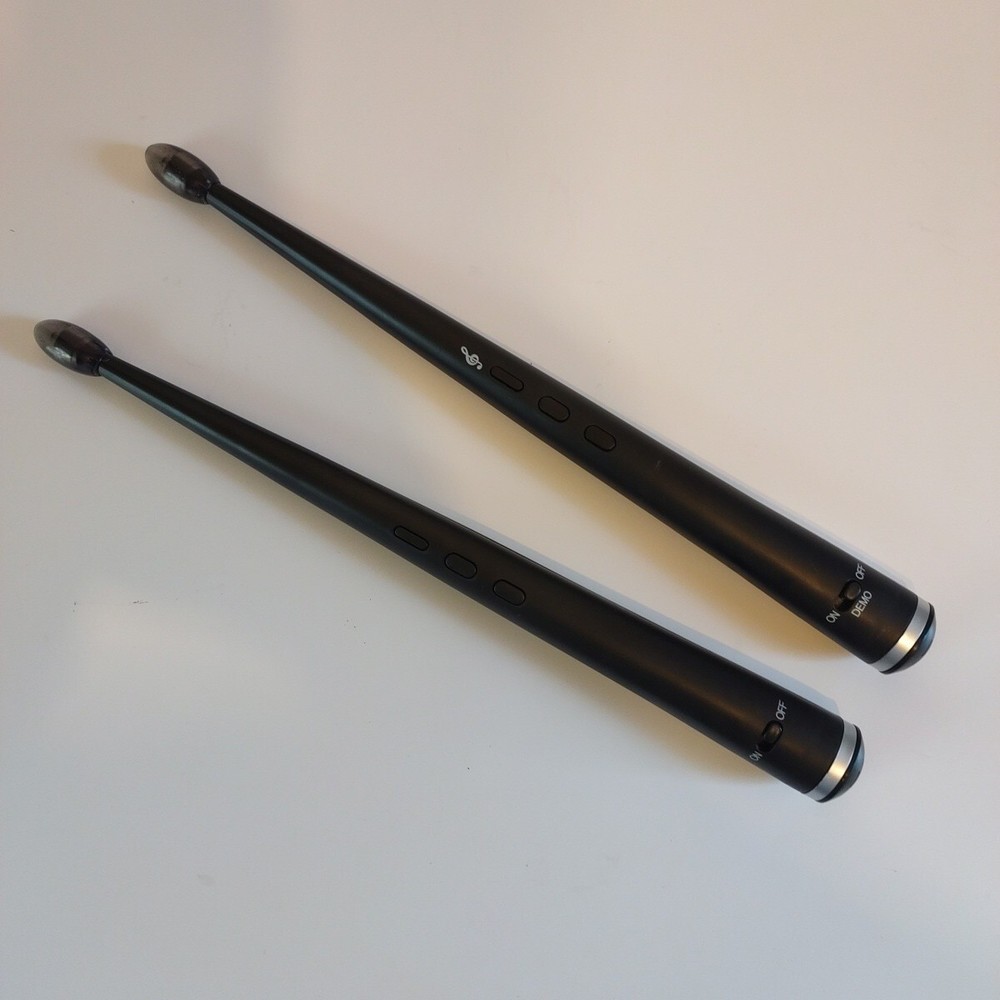 MerchSource Digital Drum Sticks - Tested working Black Battery Powered Toy Drums