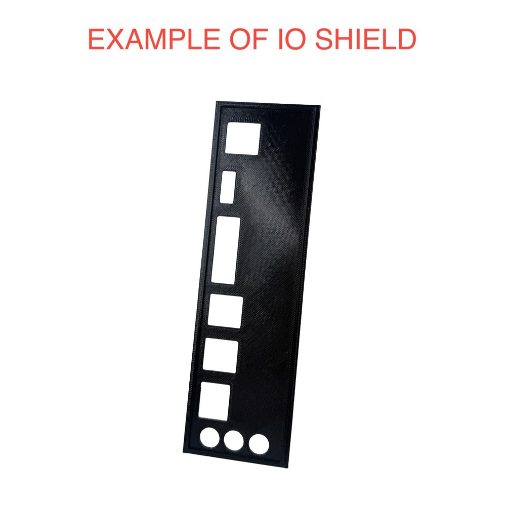 Biostar A320MH 3D Printed IO Shield Replacement I/O Back Plate for ATX PC Case