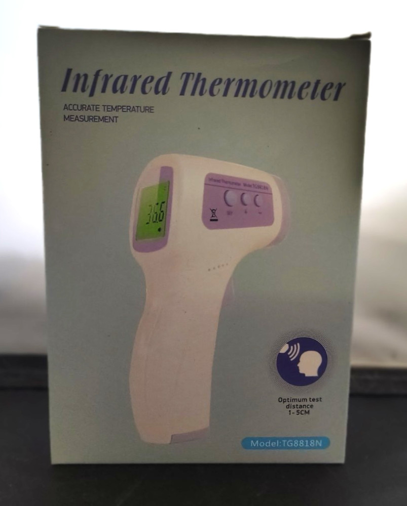 NIB Infrared Digital Thermometer Forehead 1-5cm Measuring Distance