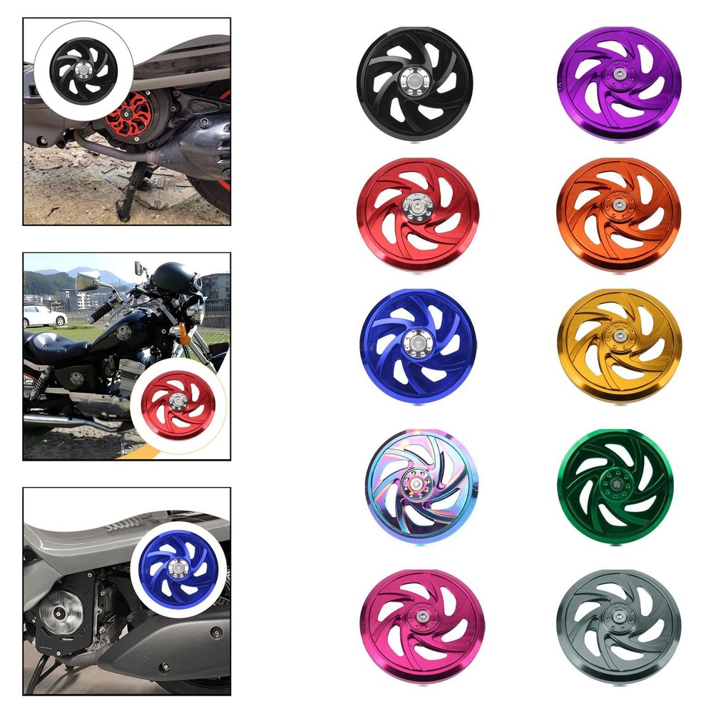 Motorcycle Engine Cooling Fan Cover Creative Replacement Motorbike Accessory