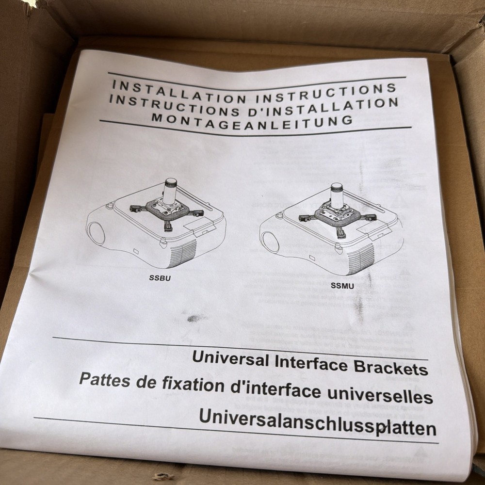 Chief RSAUS Mini Universal RPA Projector Mount Silver