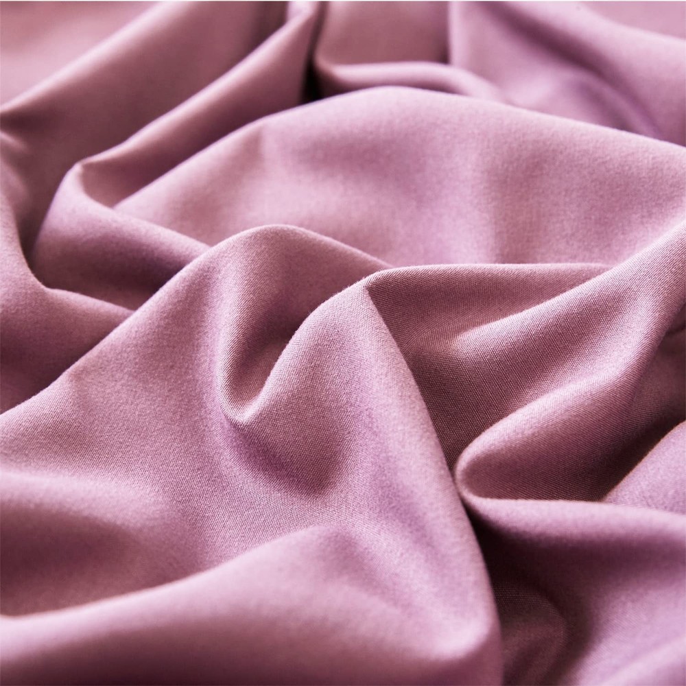 Dusty Purple Comforter Set Queen Solid Mauve Purple Bedding Comforter Sets fo...