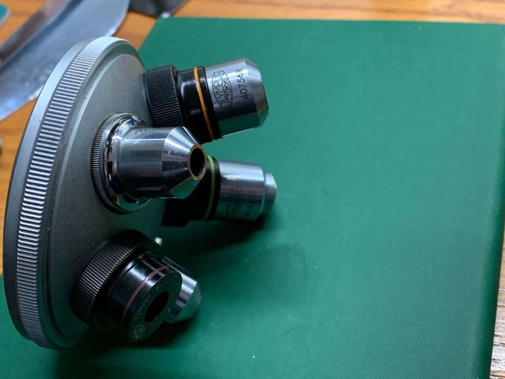 Olympus BH Turret and 5 Objectives