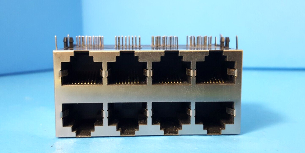( 2 PCS) RJ45 8 Ports Modular PCB Jack Network Connector 2x4