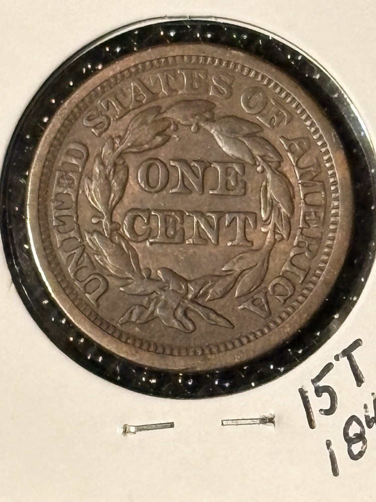 1848 Braided Hair Large Cent VF+