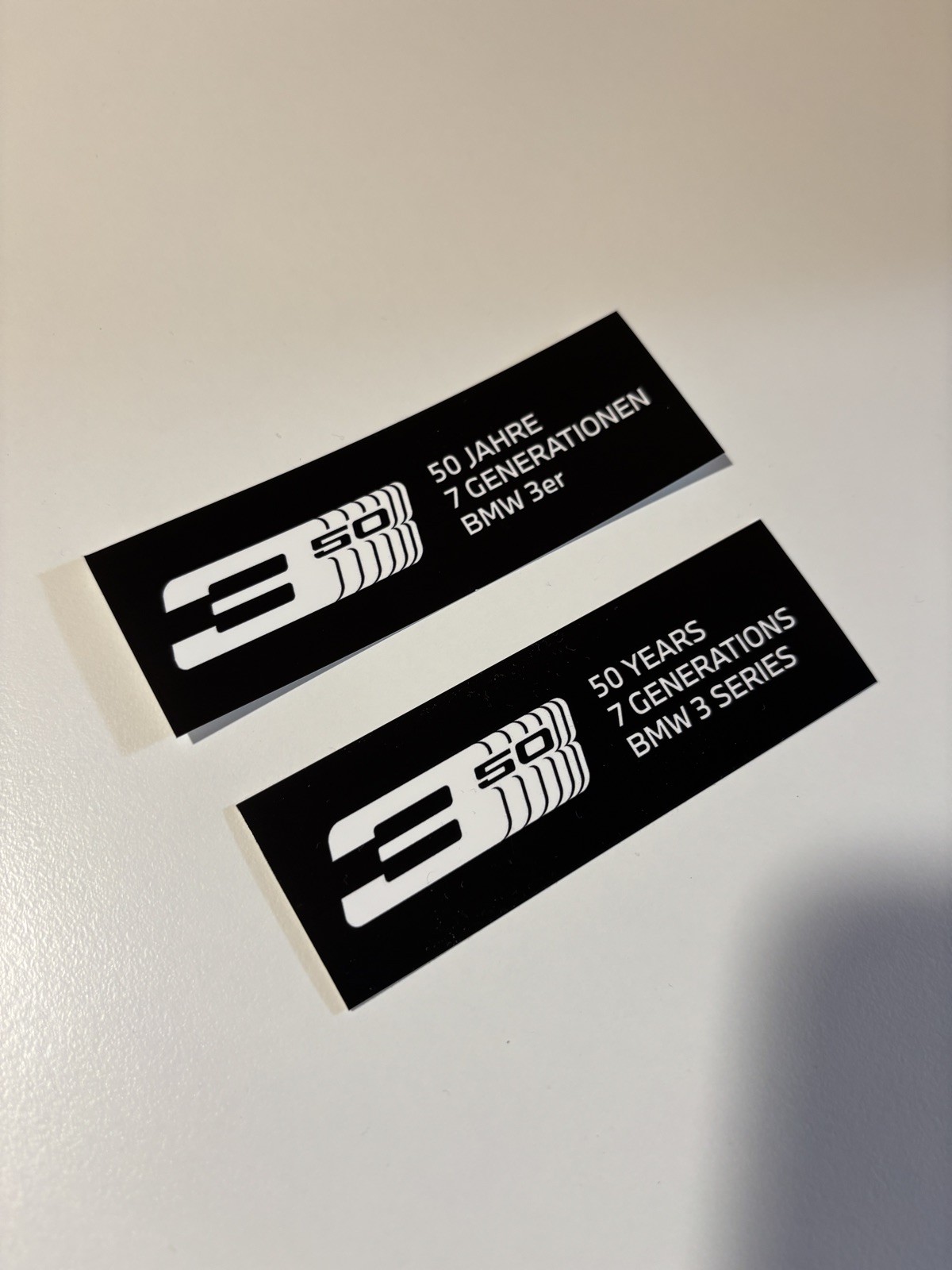 BMW Sticker Decal “50 Years BMW 3 Series” M3 E30 E36 E46 E90 E92 F30 G20