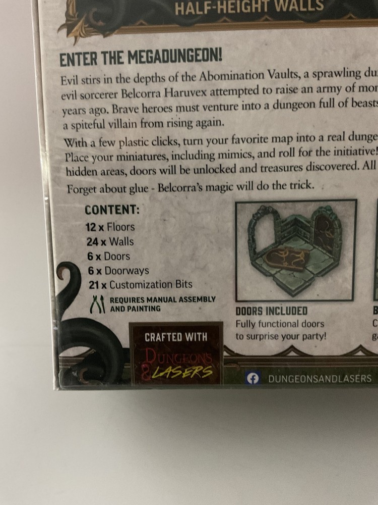Dungeons and Lasers: Pathfinder Terrain Abomination Vaults RPG
