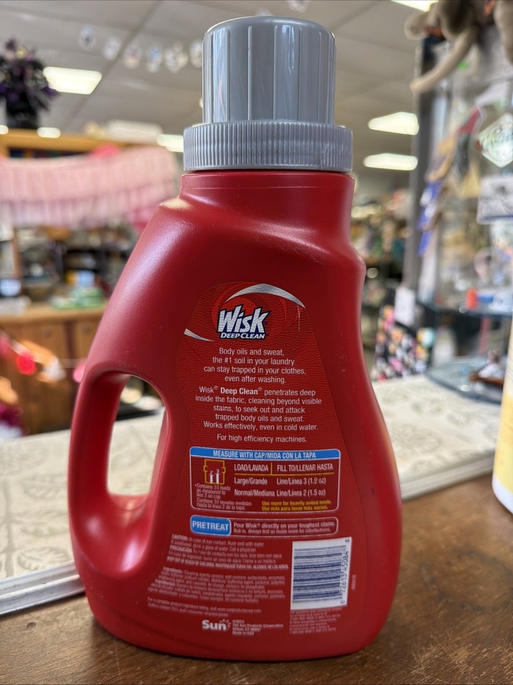 Wisk Deep Clean HE High Efficiency Laundry Detergent MicroCleaners 33 Loads 50oz