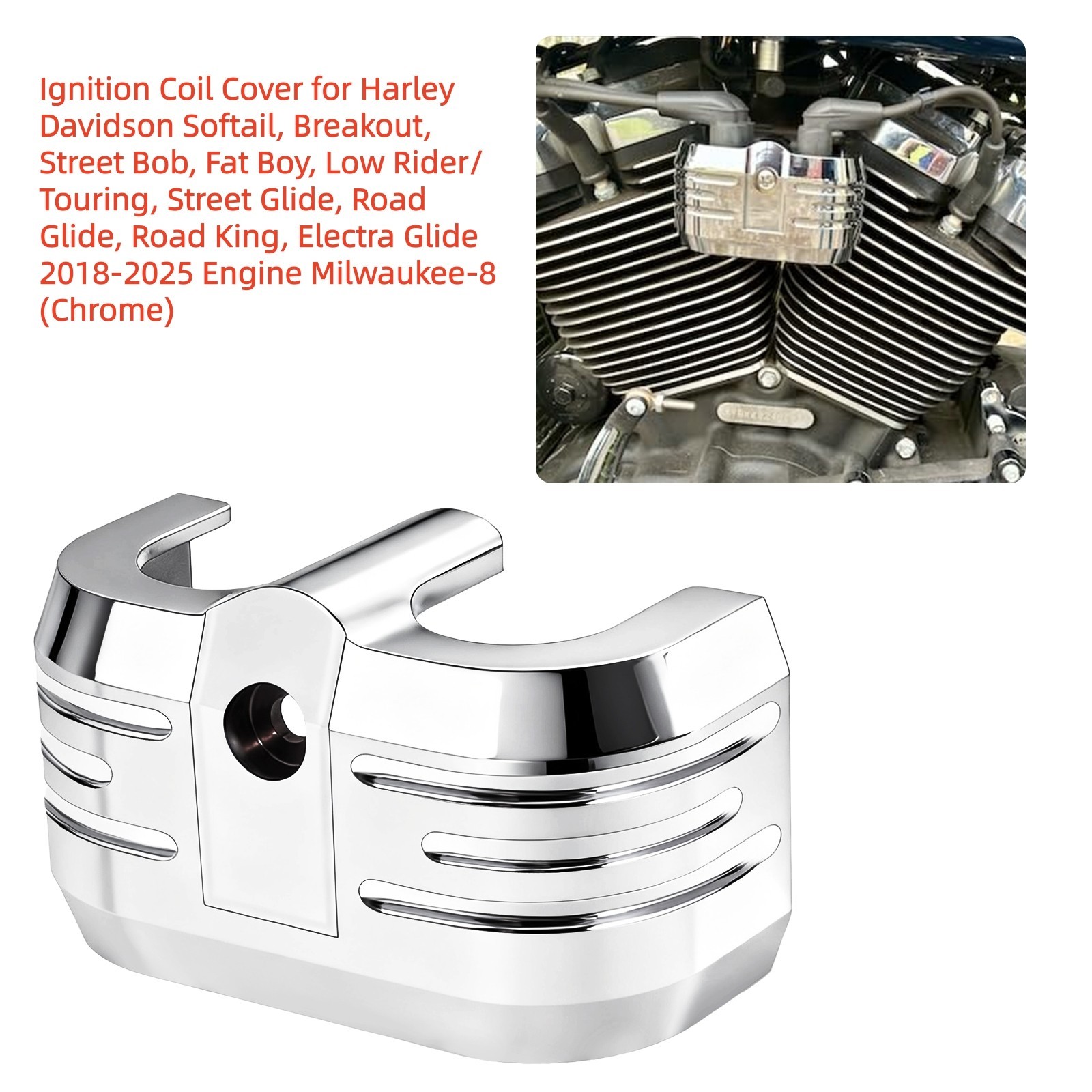 Coil Cover Ignition For Harley Softail/Breakout/Street Bob/Fat Boy/Low Rider etc