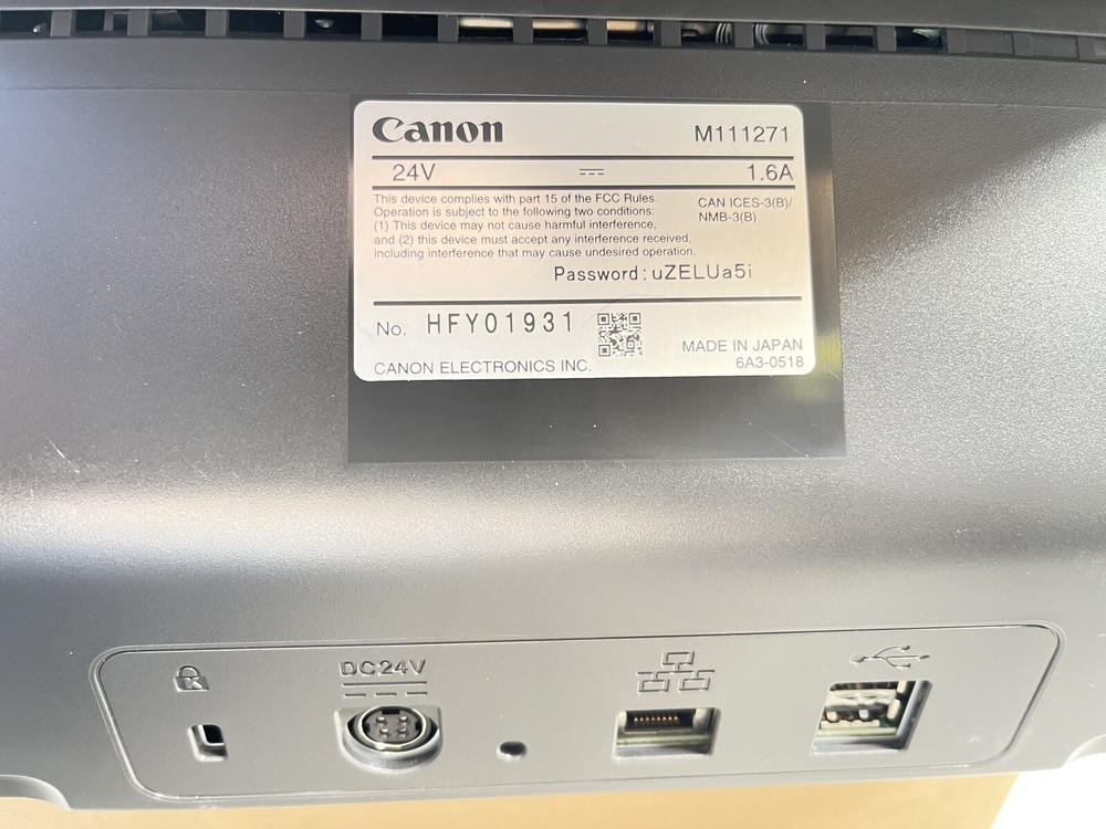 Canon imageFORMULA ScanFront 400 Networked Document Scanner with Scan Count 0