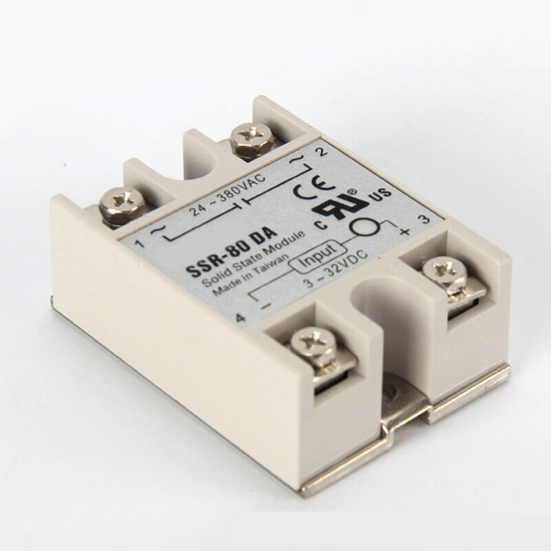 1pc Solid State Relay Input 3-32VDC Output 24-380VAC For  SSR-80DA DC-AC 80A