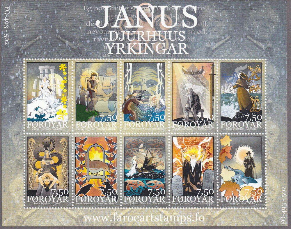 Faroe Islands 2004 (MS 497-506) Mint never Hinged - Mythical Figures