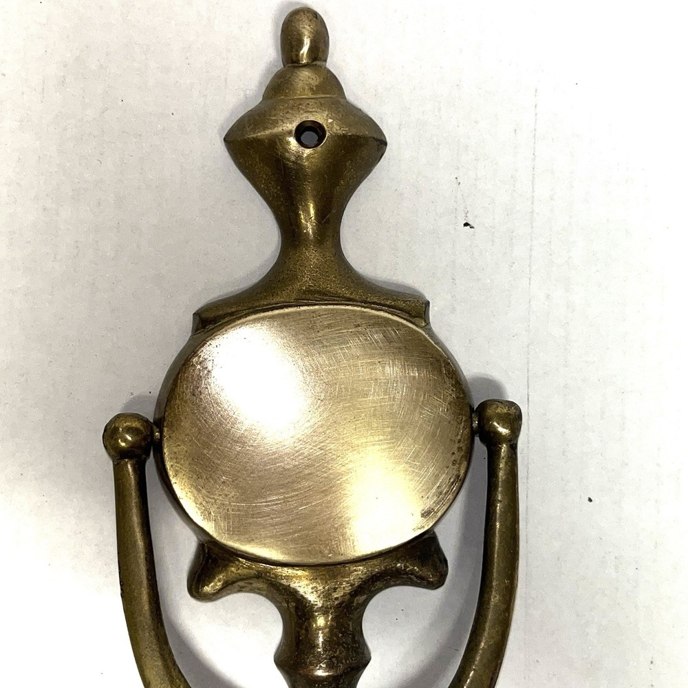Large Solid Brass Door Knocker Vintage 8.5 Inches