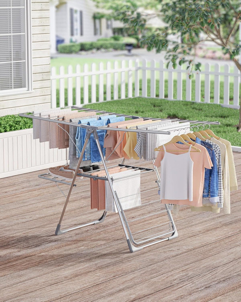 Clothes Drying Rack - Foldable Laundry Drying Rack for Clothing & Bedding, Ea...