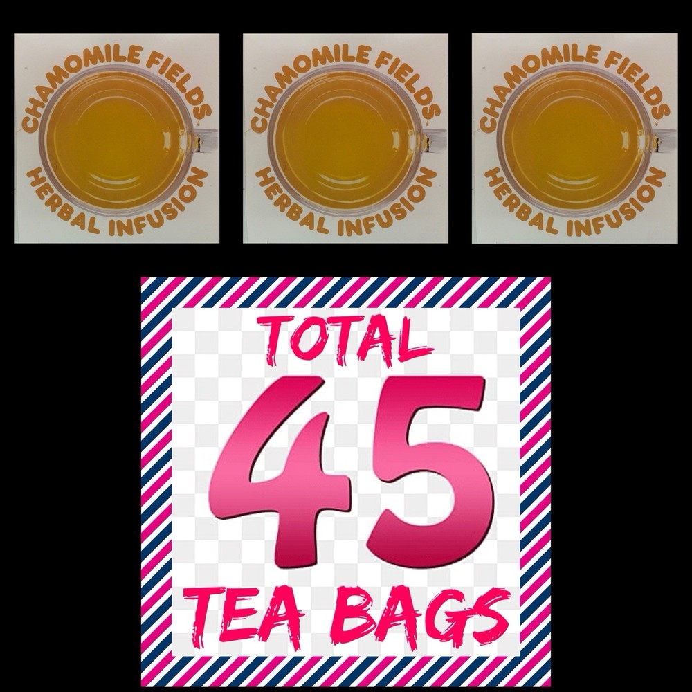 Dunkin Donuts Chamomile Fields Herbal Infusion Tea 3 BOX Total 45 tea bags