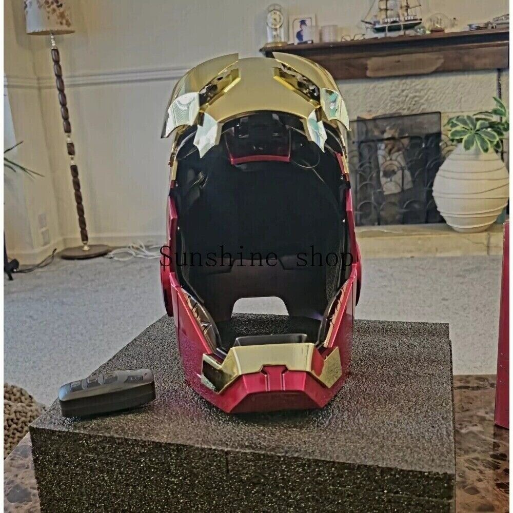 Autoking Iron Man MK5 Gold Electronic Helmet Mask with Voice Activation