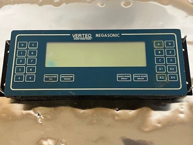 VERTEQ MEGASONIC ST600-C2-E1 CONTROL DISPLAY PANEL