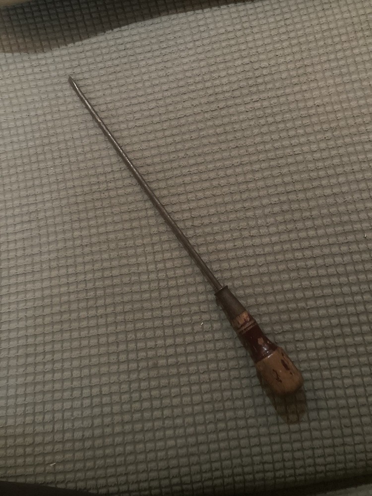 Vintage 14” Long Champion Flat Head Screwdriver