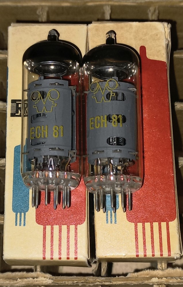 2 x RFT ECH81 Tubes