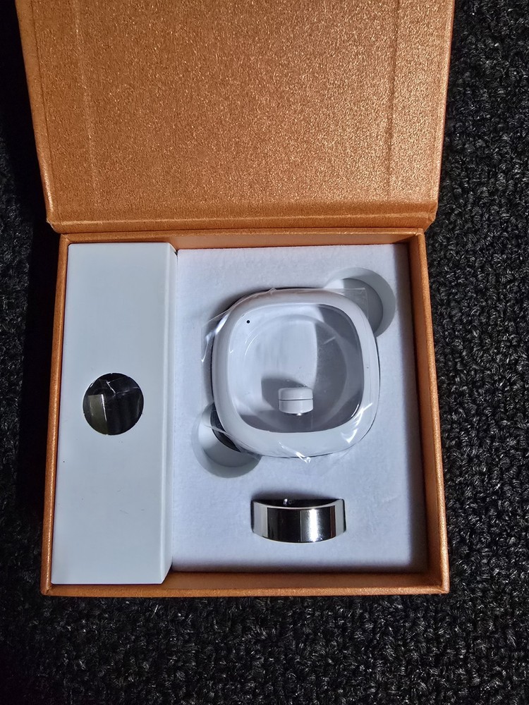 H4- Smart Ring Health Tracker, Size 9- Silver ***