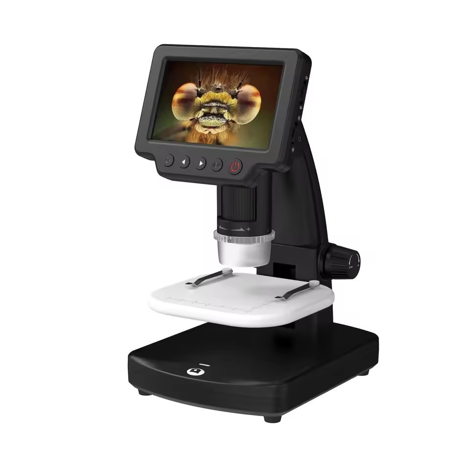 10X-1500X High Definition Electronic Digital Microscope 4 inch with Screen