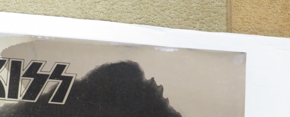 KISS GENE SIMMONS MYLAR POSTER 1977 AUCOIN