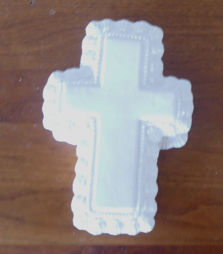 CROSS  Trinket/ Ring Box ~ Ceramic Bisque Ready to Paint