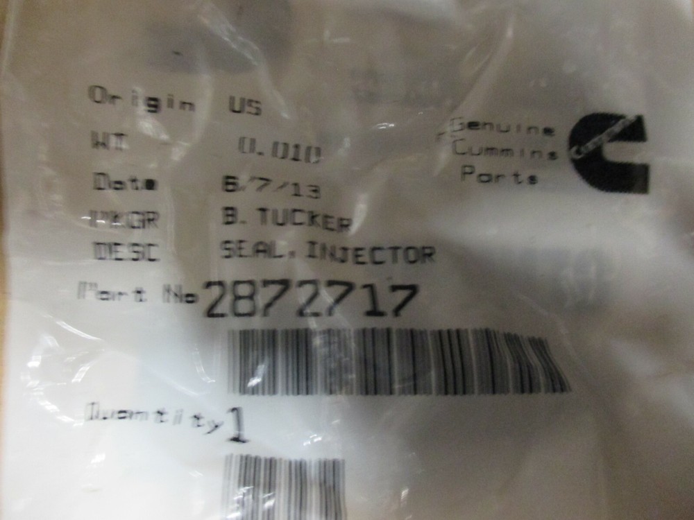Cummins Injector Seal 2872717