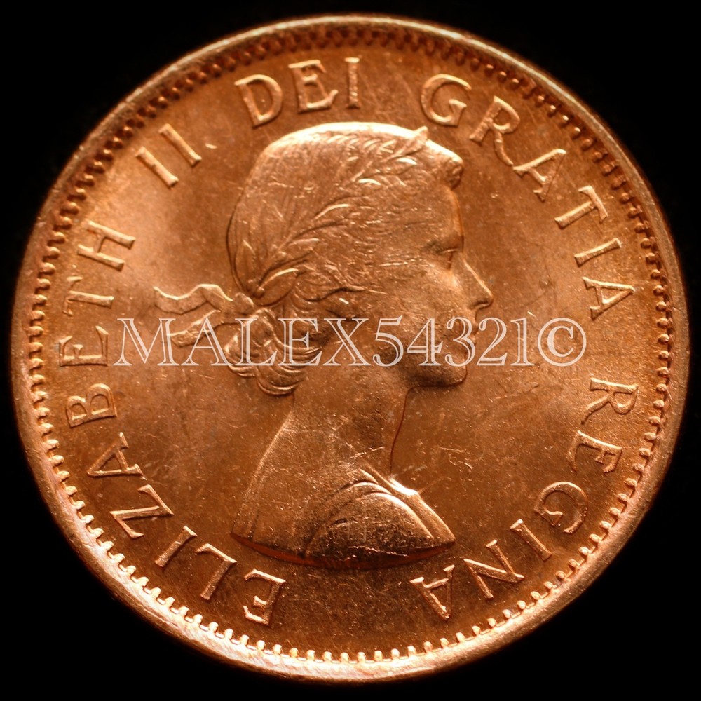 🇨🇦 ​CANADA 1958 1 CENT UNCIRCULATED FROM ROLL