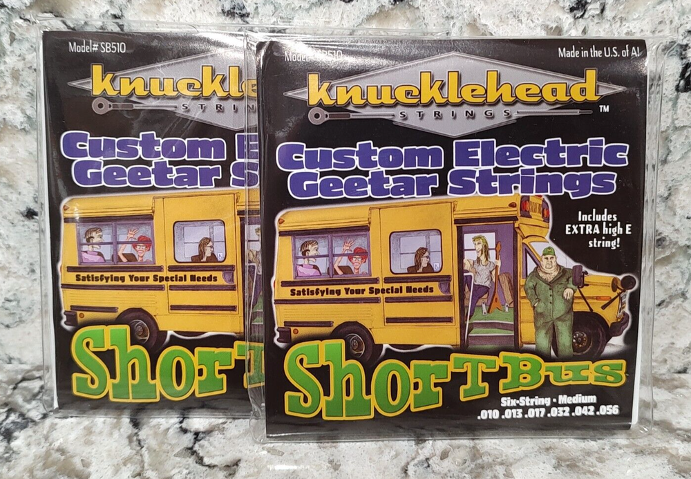 2 packs KNUCKLEHEAD ELECTRIC GUITAR STRINGS 10-56 - MEDIUM