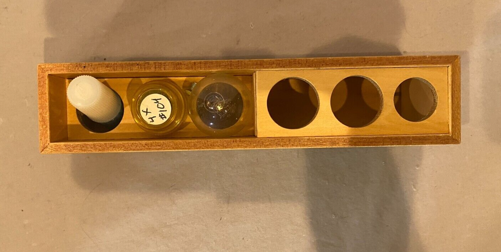 American Optical B-35-38 Monocular Light Microscope Graf-Apsco Lamp Olympus Case