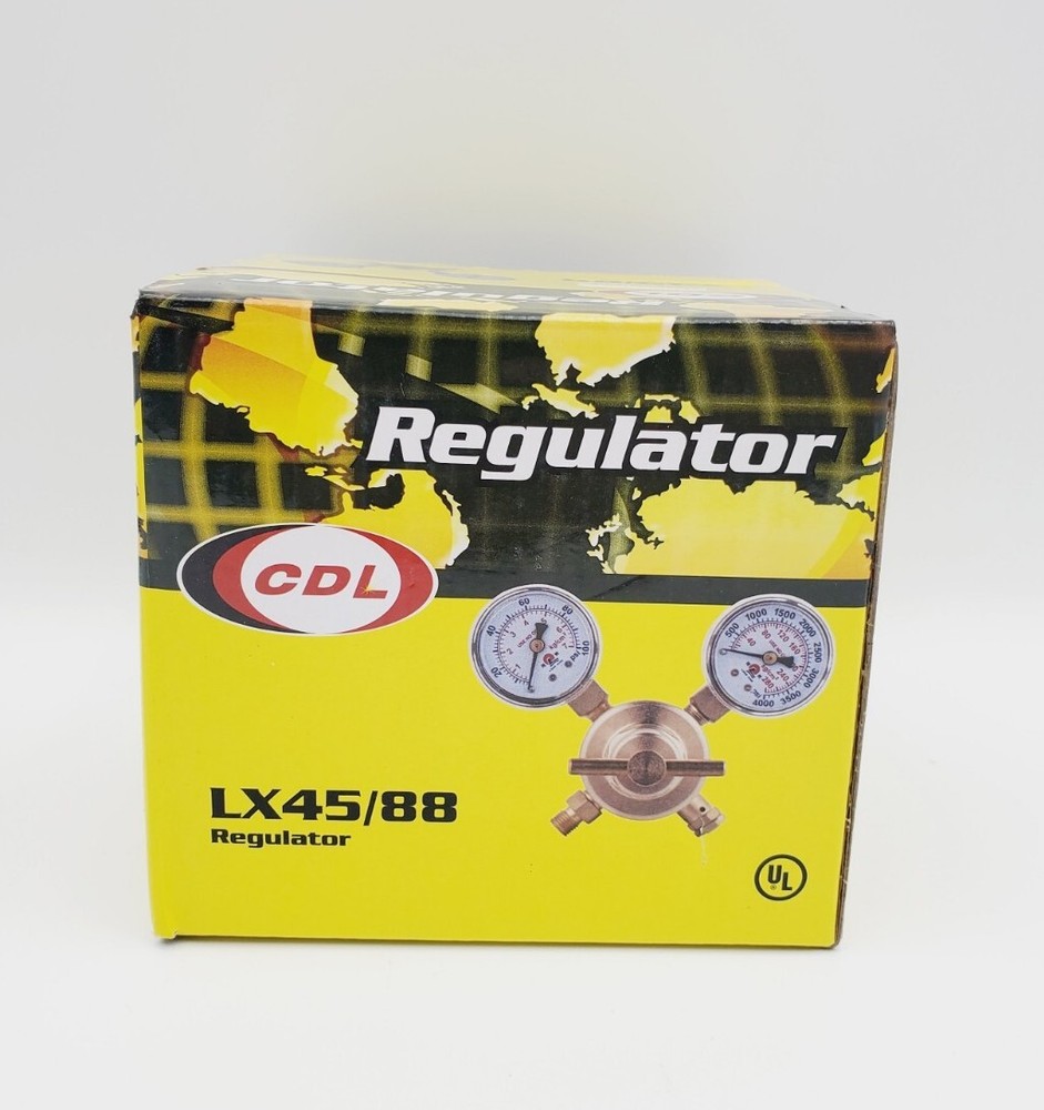 LX45/88 Acetylene Regulator CGA200 Rear Mount fitting