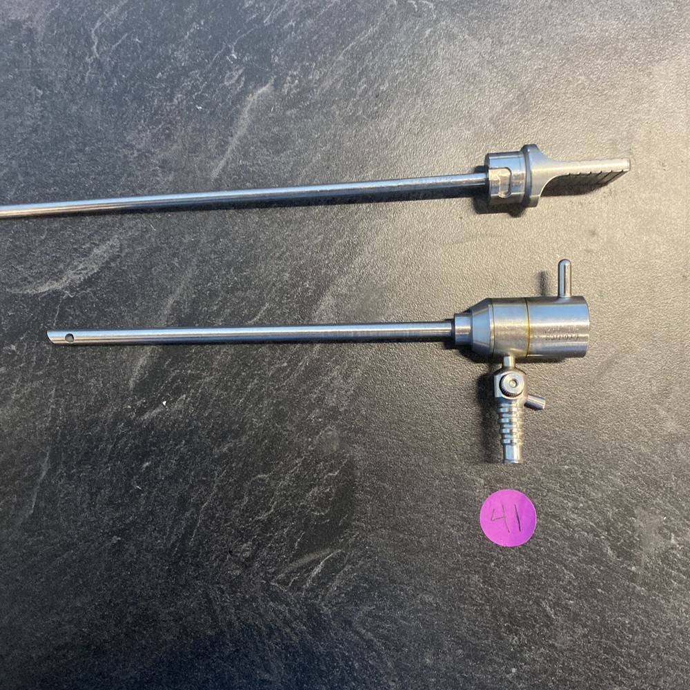 Dyonics 4.5mm Single Valve Cannula Rotatable Ref: 4491 With TROCAR
