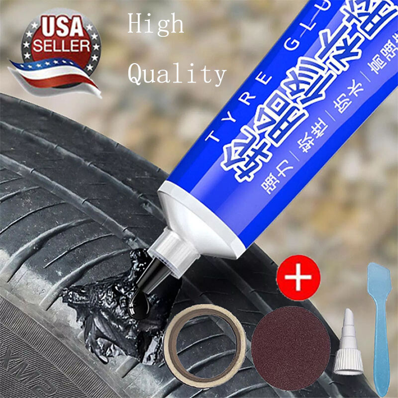 50ml Tire Patch Plug Sidewall Repair Glue For Side Bonding Or Tire Leakage