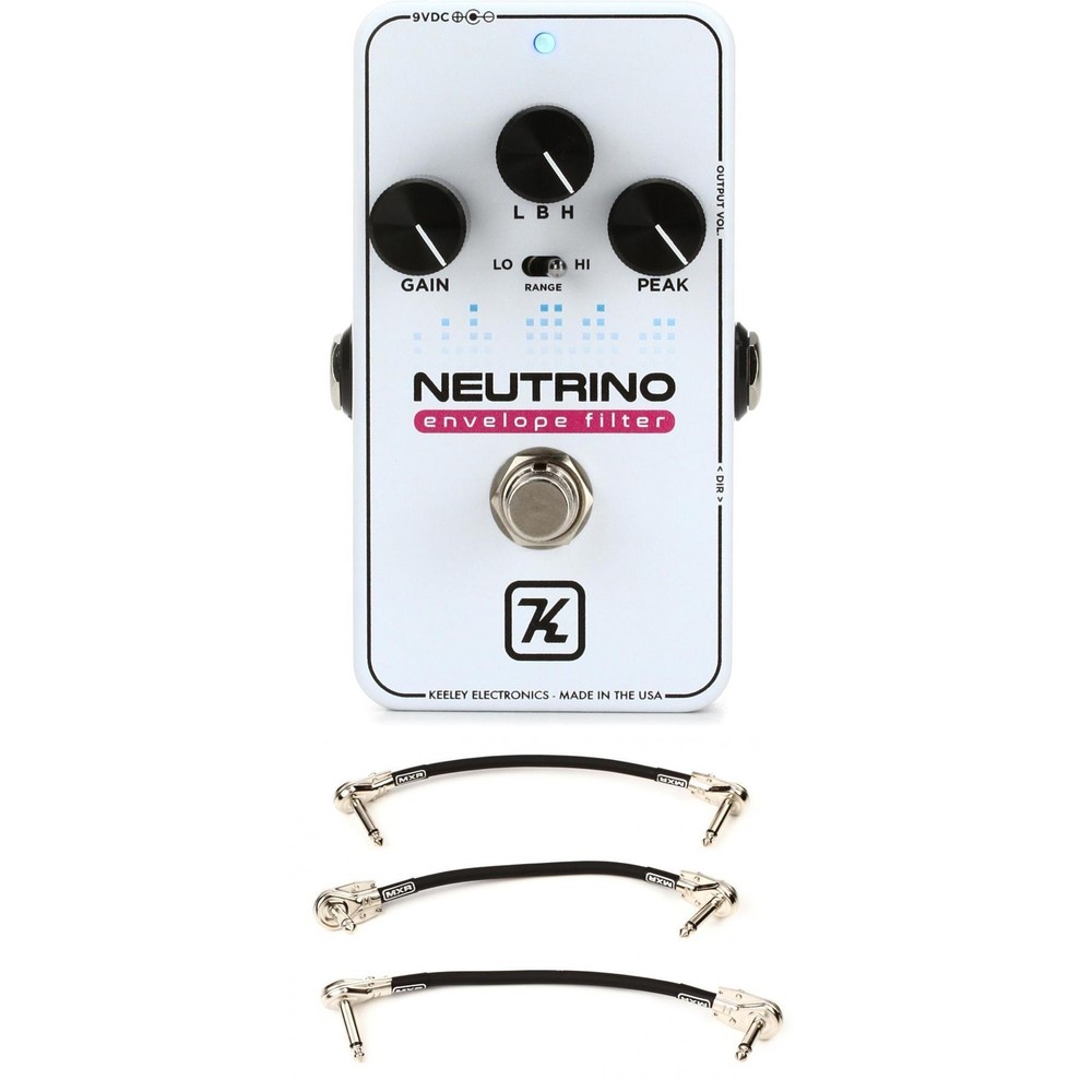 Keeley Neutrino V2 Envelope Filter Pedal with EBS Patch Cables