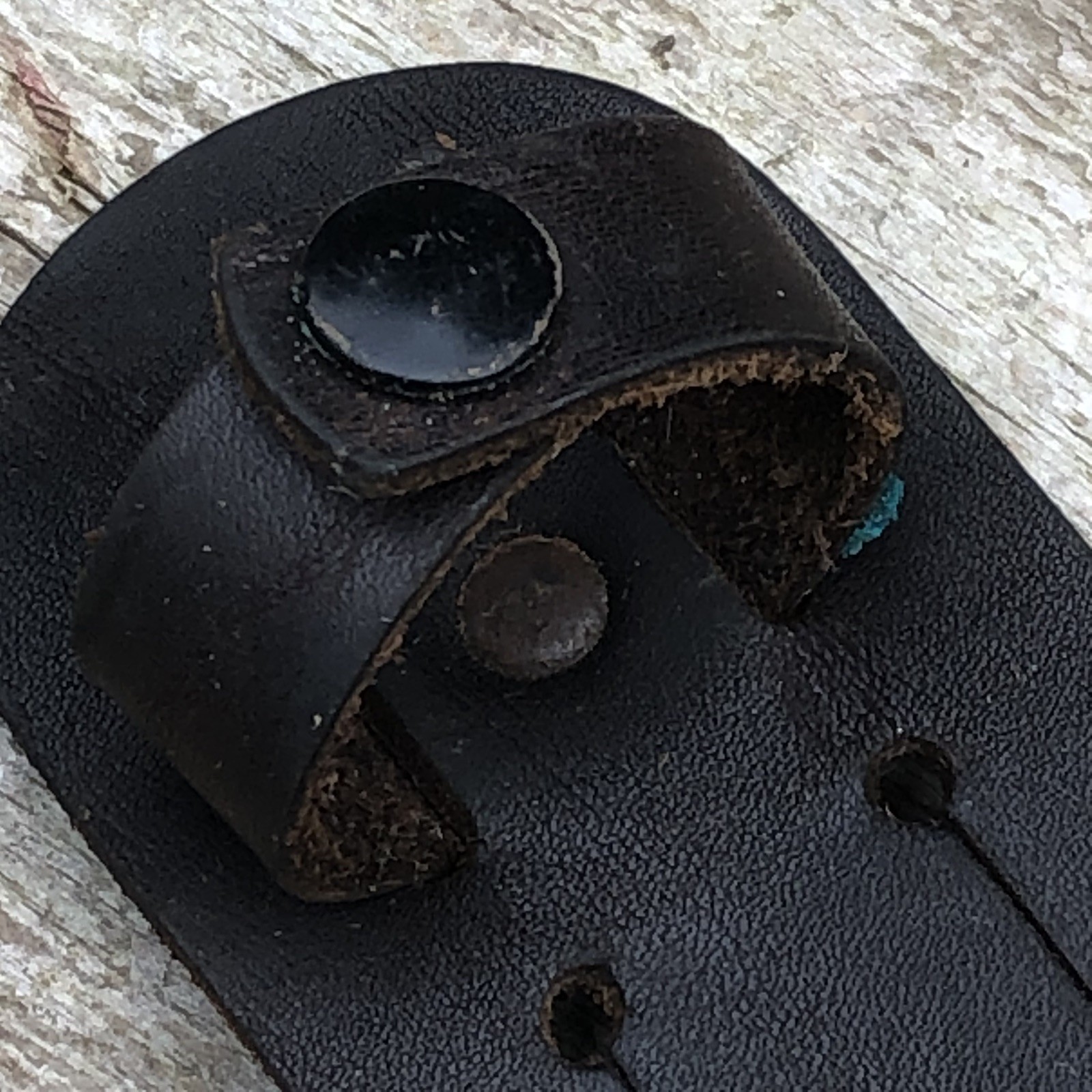 Old M-5 Leather Sheath for Fixed Blade Knife. (for Military Fighting Knife?)