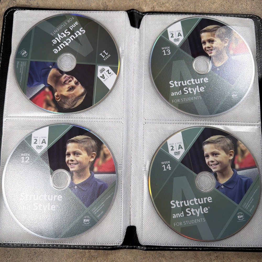 IEW Structure and Style for Students: Year 2 Level A - 24 Week DVD Set