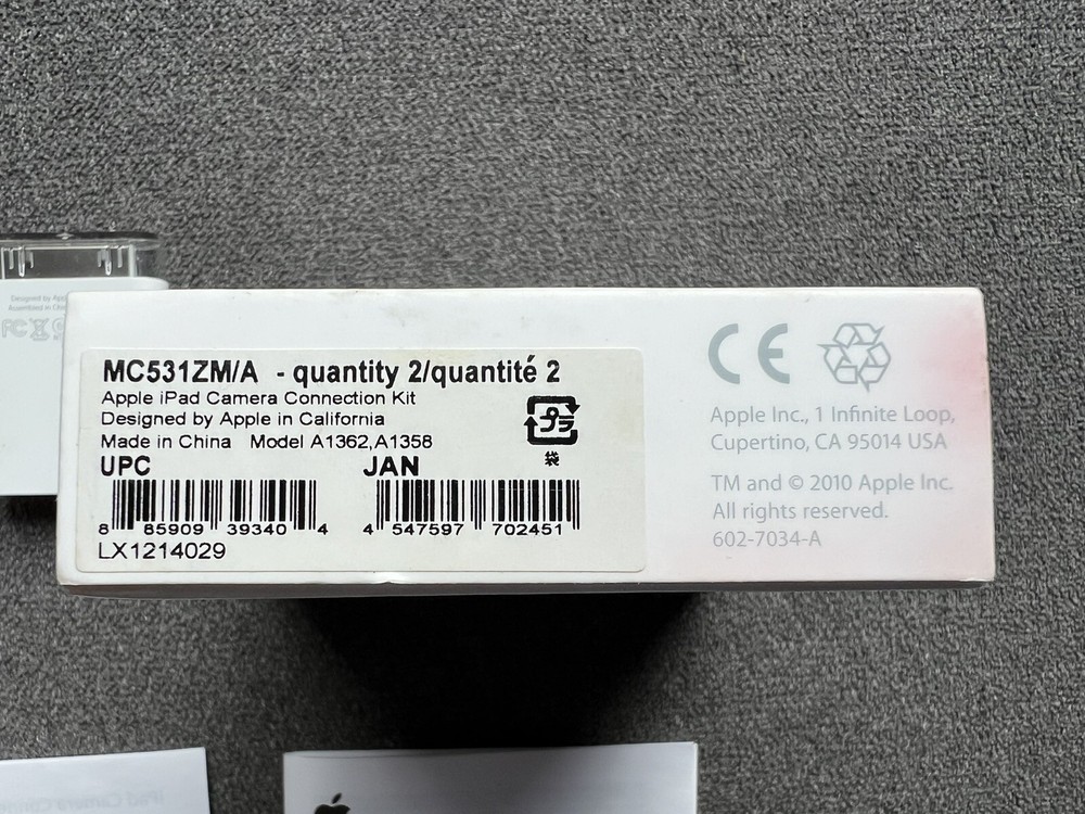 🇺🇸Apple iPad Camera Connection Kit MC531ZM/A A1362 & A1358🇺🇸