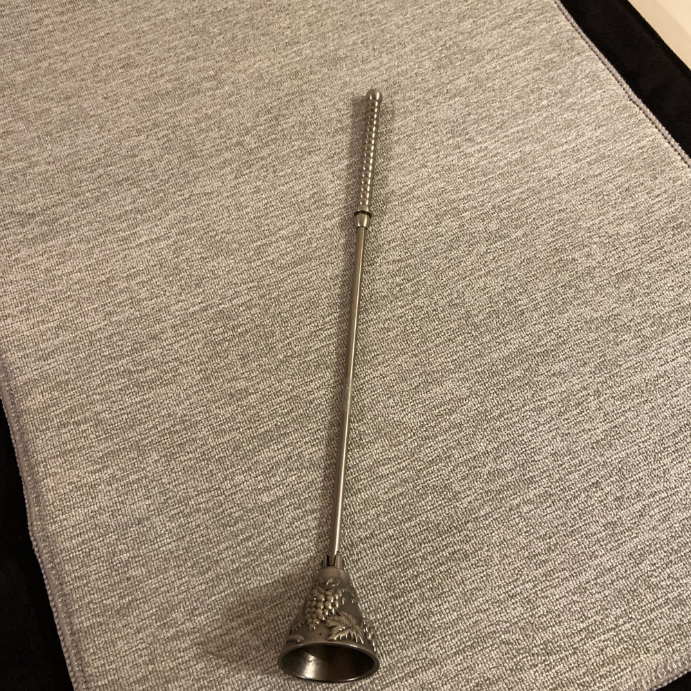 12” Metal Grape Design  Candle Snuffer