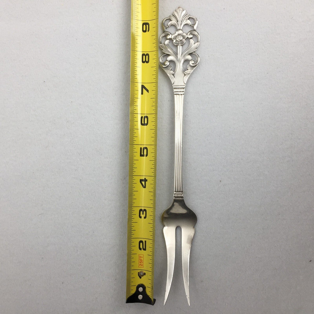 Viking Rose Serving Fork Th Marthinsen 830 Silver Norway
