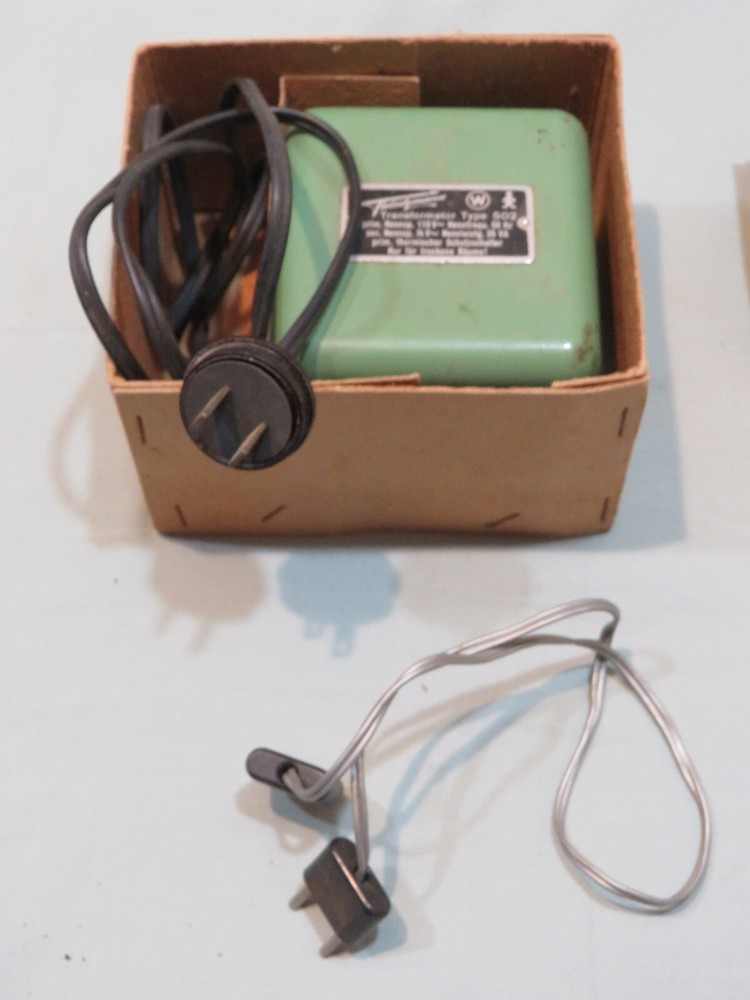 Vintage Fleischmann HO Scale 502/110 Transformer & 514 Cab Control Unit Untested